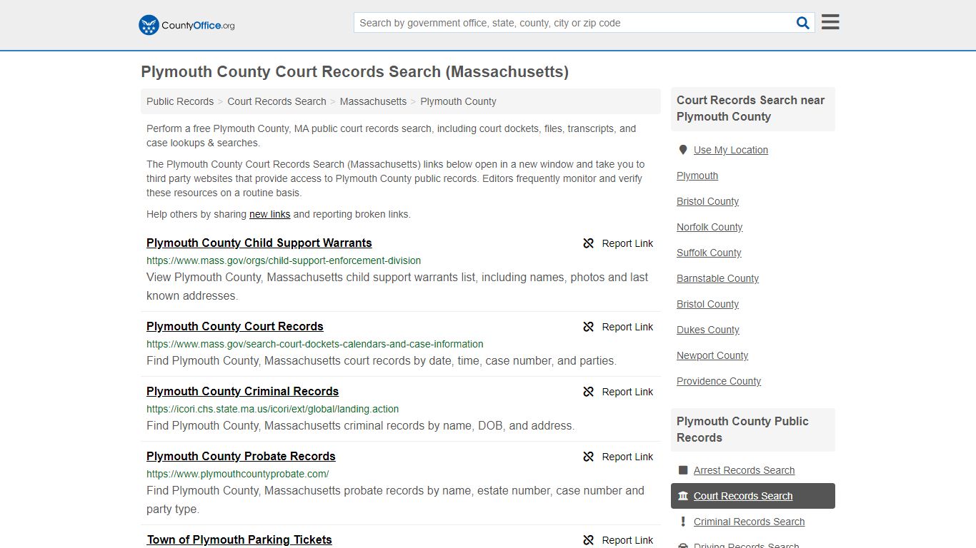 Court Records Search - Plymouth County, MA (Adoptions ...